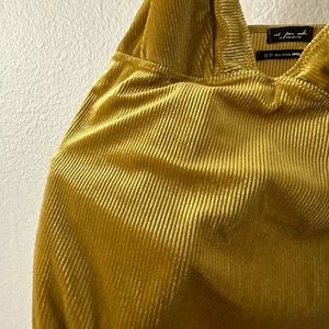 Gold Corduroy Leotard